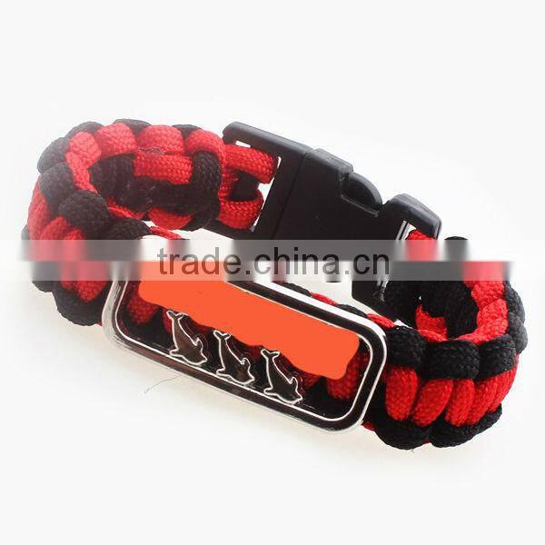 2016 Different Colors Paracord Bracelet Custom Design Bracelet Jewelry