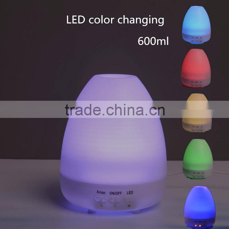 600ml wood grain available volcano shape air aroma diffuser