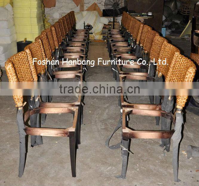 Super Cheap Bali Indonesia Design Coffee Handmade Seagrass Natural Rattan Wicker Wood Side Dining Chair