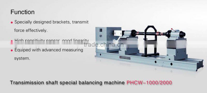 Propshaft balancing machine for trucks , marine