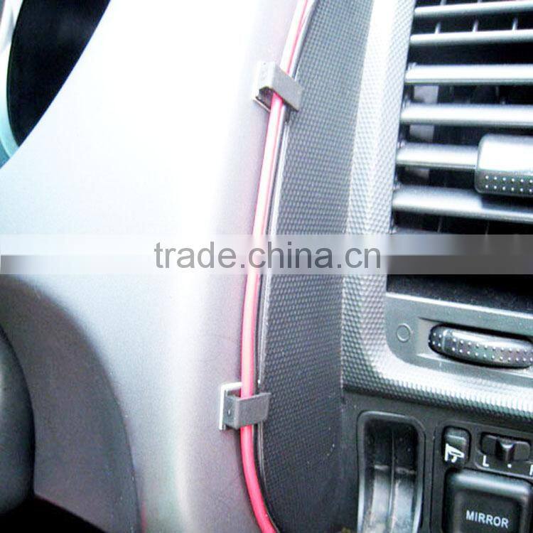 Factory Supply 3m Adhesive small plastic cable clip for finishing car charger electric wire outlet line usb cable
