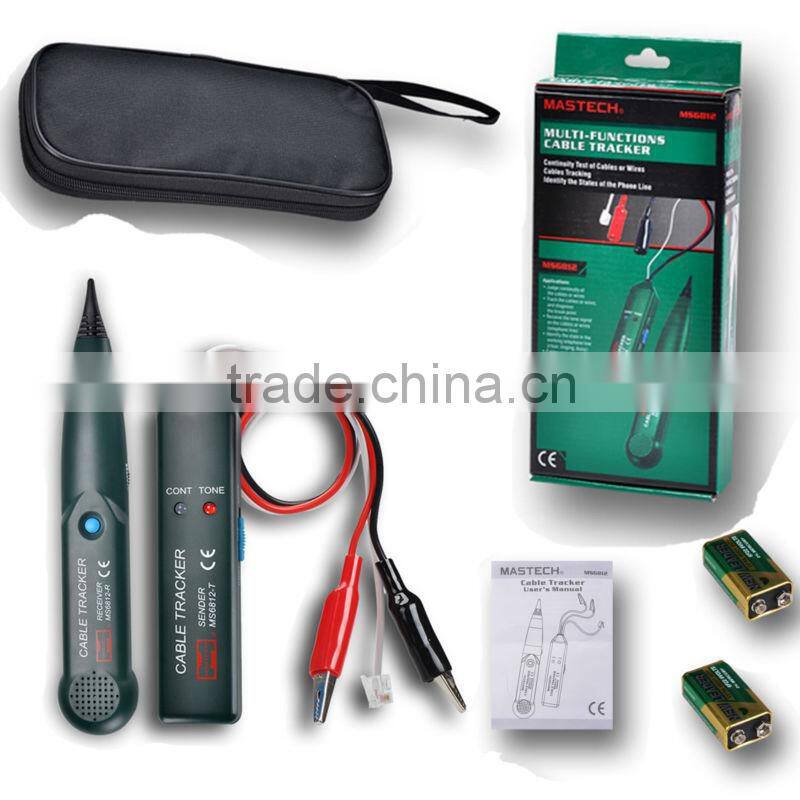 Electric Wire Line Finder Tracker MS6812 Mastech Network Telephone Cable Tester