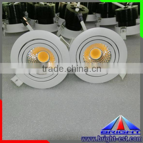 360 degree adjusteable LED down light,cool white 6500-7000K LED COB lighting