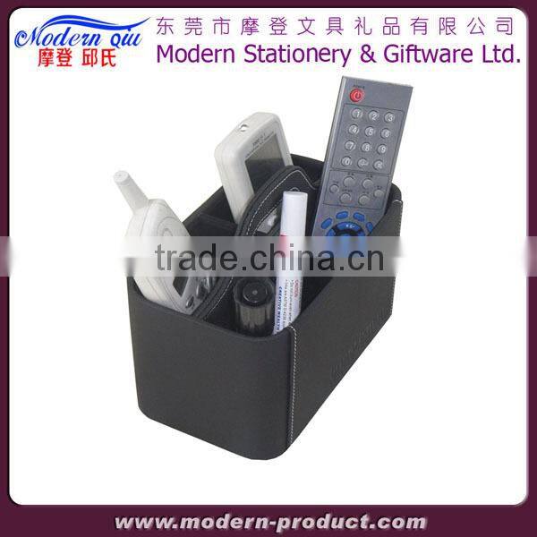 Leather Universal TV Remote Control Organizer Holder