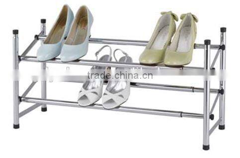 Hot sale metal chrome adjustable garment rack for shop