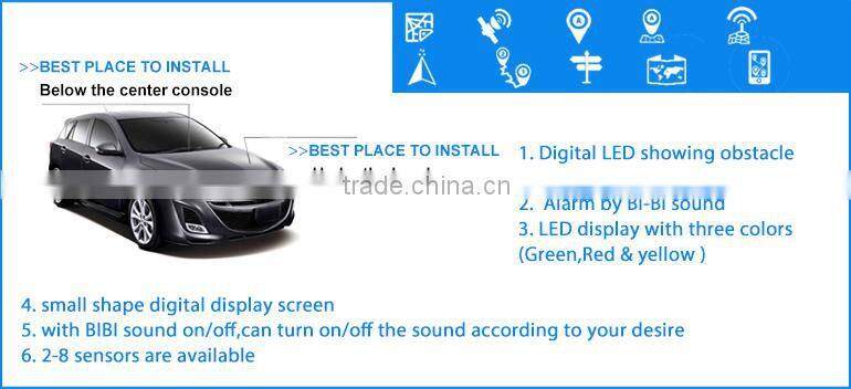 Hot sell 360 bird view PARKING ASSIST led rear parking sensor