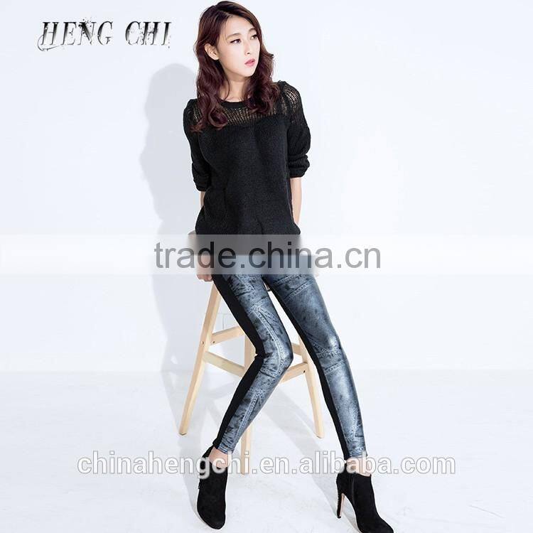 2016 fashion shiny sexy leather leggings pants