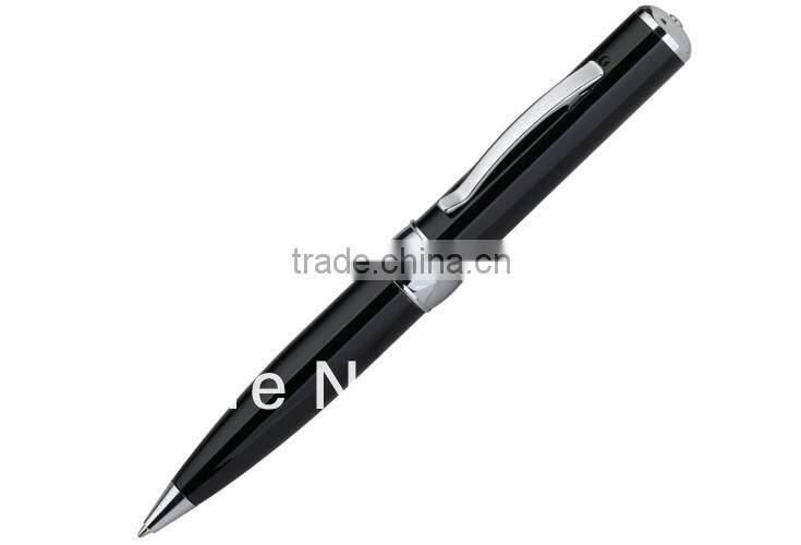 Hot sale pen JVE-3102A Silver/Black color pen camera with usb drive;video camera
