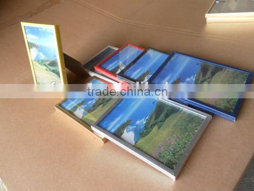 Wholesale cheap golden baby picture pvc plastic photo frame A4 A3 A2 A1