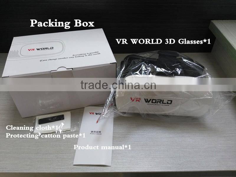 2016 hot product home video Virtual reality box 3d glasses for phone