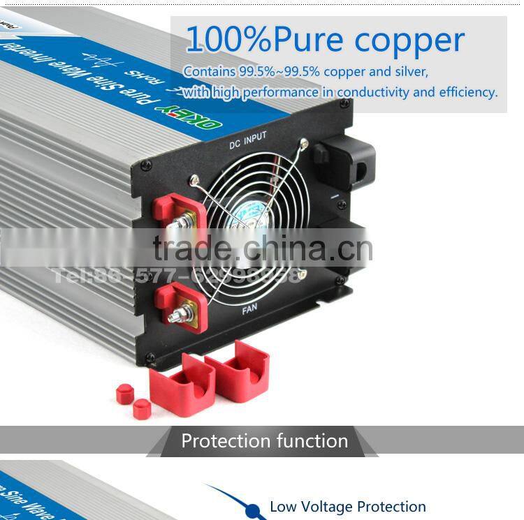 18 months warranty 5000w solar series 12v 24v 48v pure sine wave power inverter