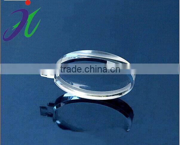 Transparent acrylic magnifying lens, square biconvex optical lens