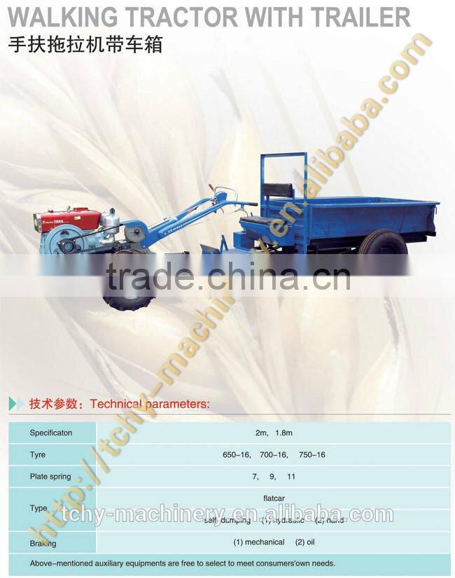 High quality Walking Tractor with Trailer