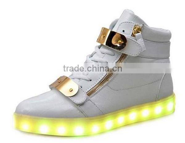 Fashion adult led sneakers light shoes 7 colors changeable
