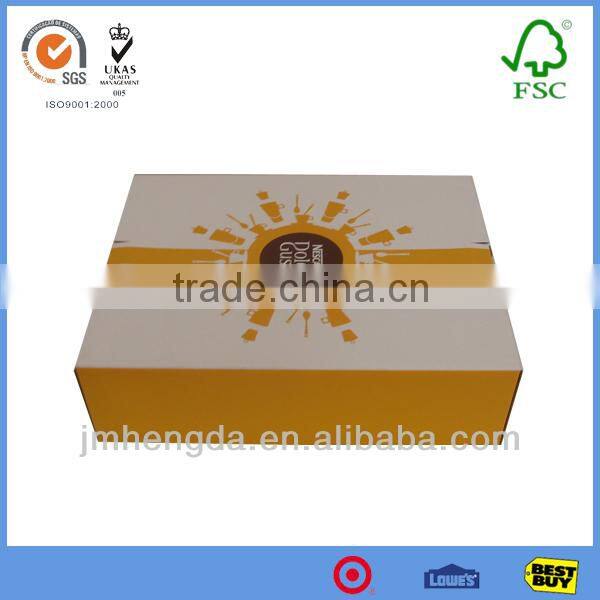 Fashion design ecofriendly cardboard boxes small with custom size
