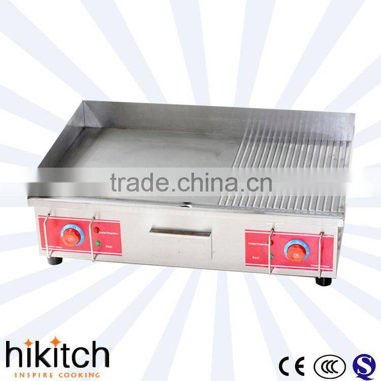 Stainless steel counter top gas griddle iron