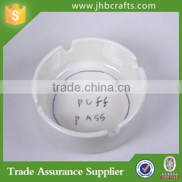 White Oil Painting Pocket Ashtray Home Decoration