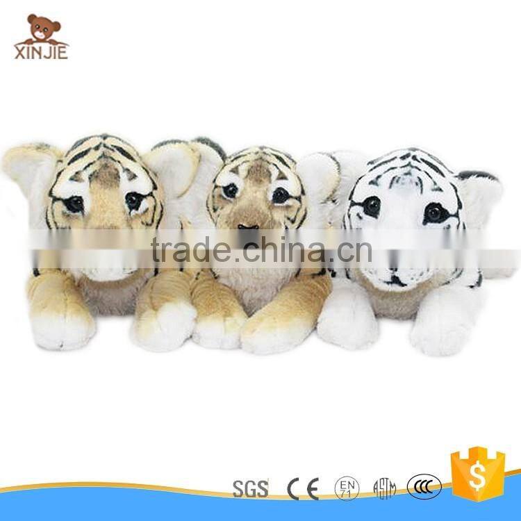 custom white tiger plush toy new design cute stuffed white tiger soft toy