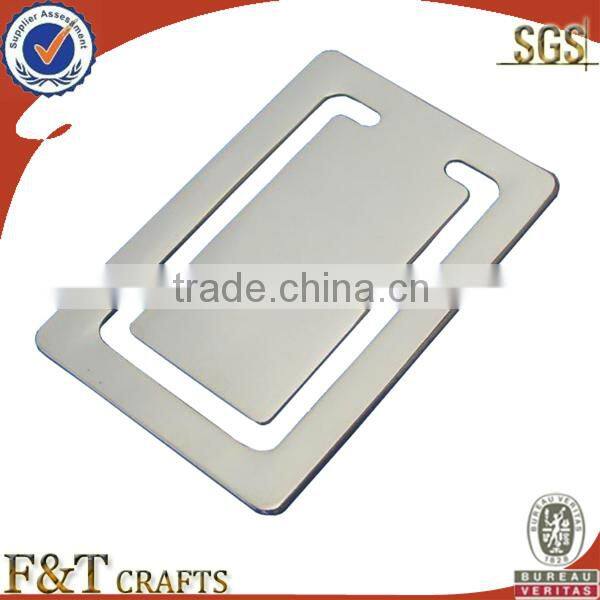 High quality round oval rectangle golden bookmark