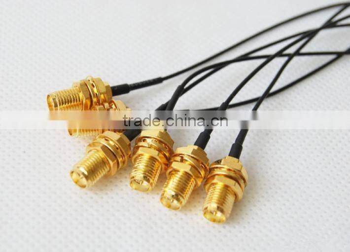 Wholesale rp sma female to IPEX plug RG1.13 coaxial pigtail cable