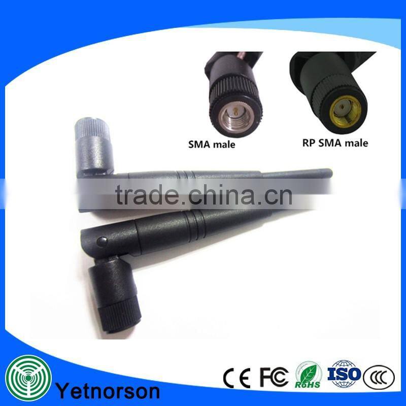 Factory price for hot sale 2.4g indoor wifi rubber duck antenna for sale
