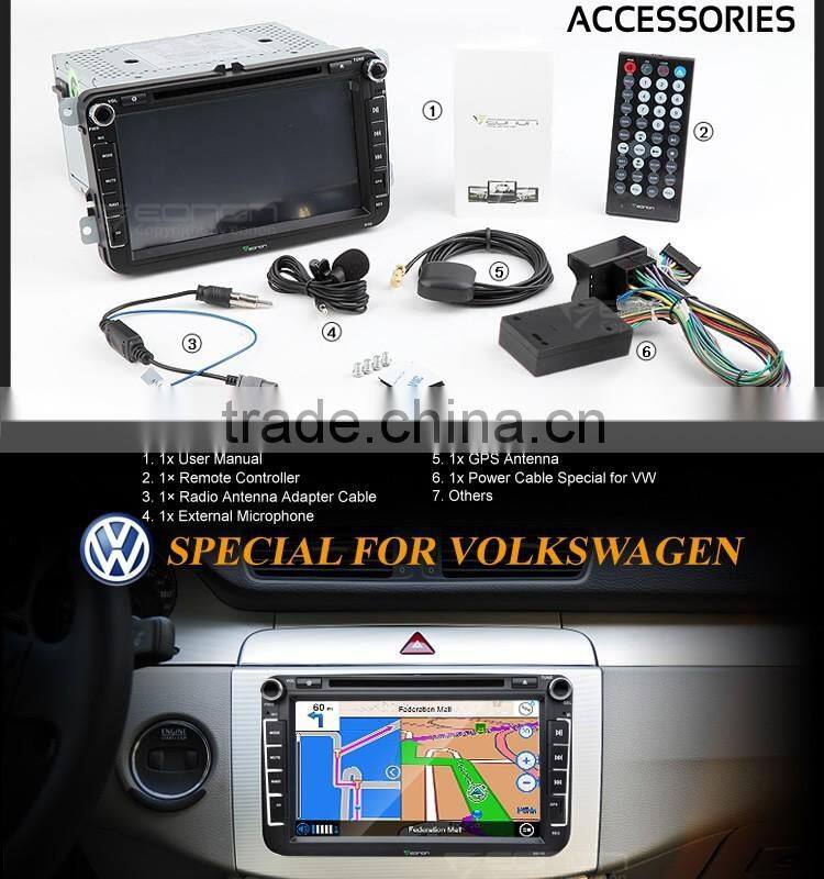 EONON D5153V 8" Digital Touch Screen Car DVD Player with Built-in GPS For Volkswagen/SKODA/SEAT