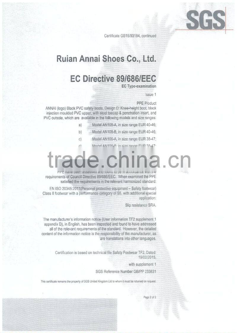 Safety PVC rain boots with steel toe,steel toe boots,wellington boots