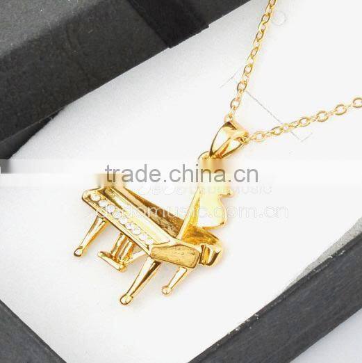 18k Gold plated and platina plated white gold necklace