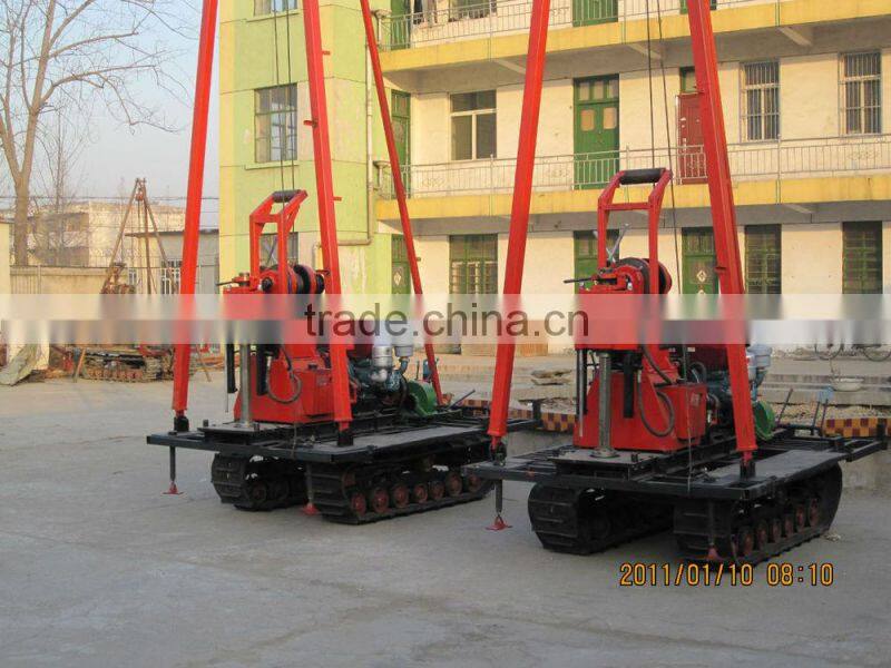 ZOONYEE 30-600m depth multi-function powerful crawler geotechnical investigation drill rig with hydraulic drilling tower