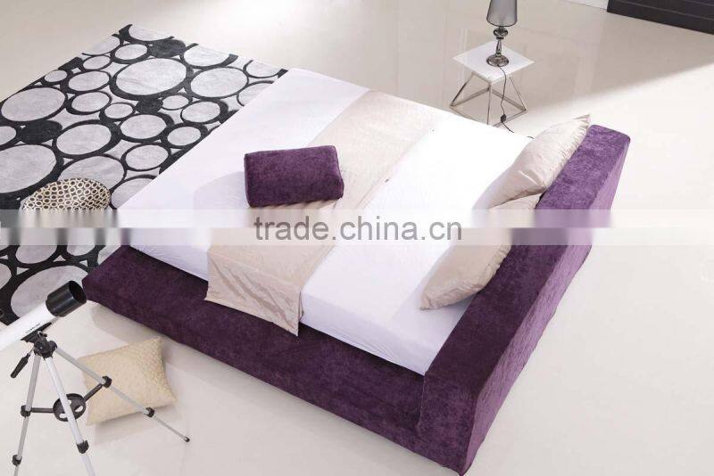 2016 modern bedroom furniture fabric bed DH206