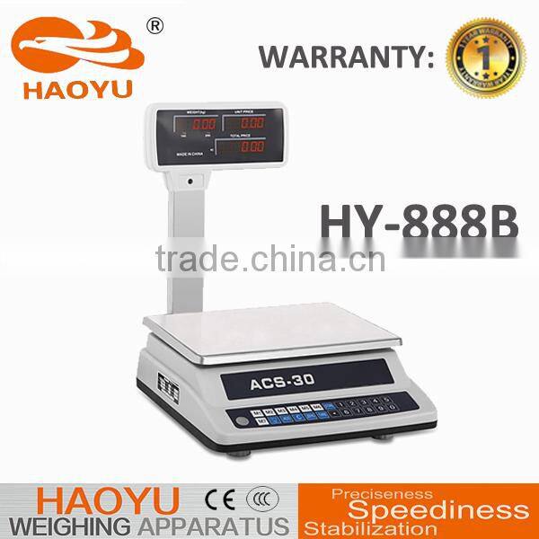 Solar power ACS series 6kg price computing scale price scale