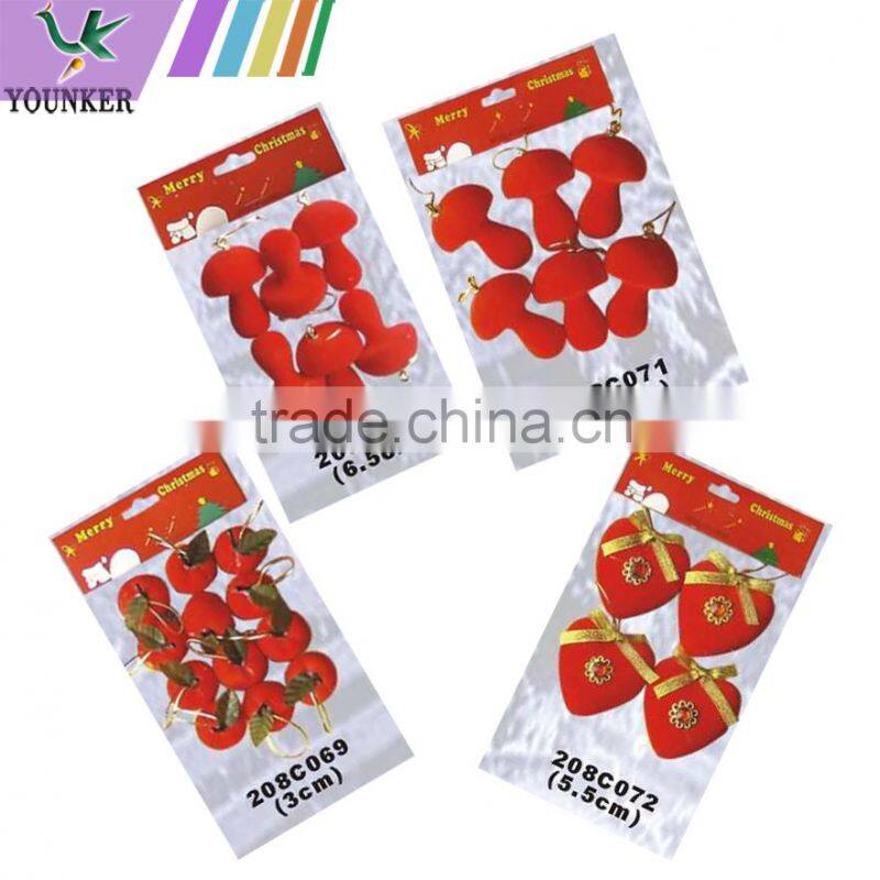 2015 New Design Christmas Pine Cone Hanging Decoration Set