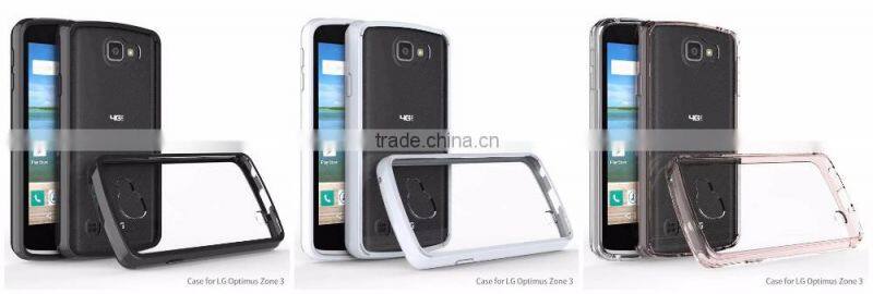 Samco New Fashion Shockproof Scratch Resistant Clear Defender Armor Case For LG K4