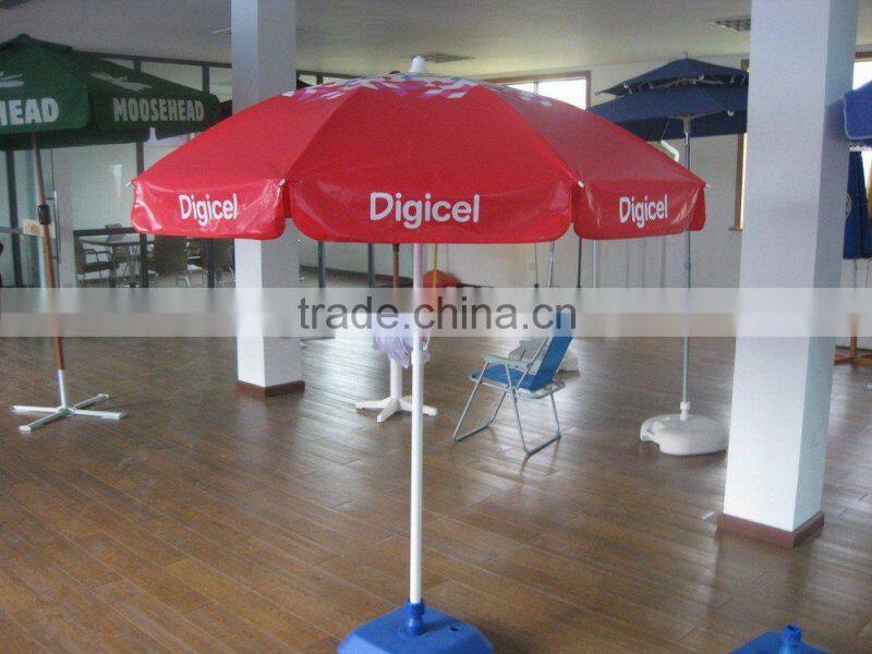 heat transfer print UV promotional high quality beach umbrella