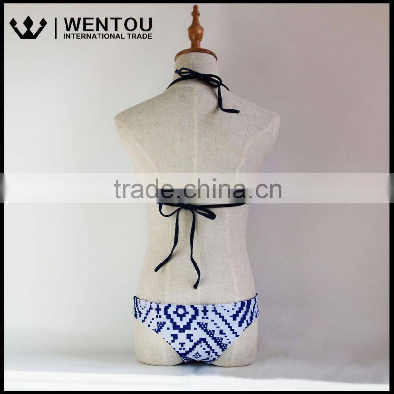 Bandage Push-up Neck Women Sexy Bikini Set Halter Swimwear