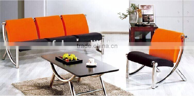 Modern design whole set waiting chair with center table(FOH-H32)