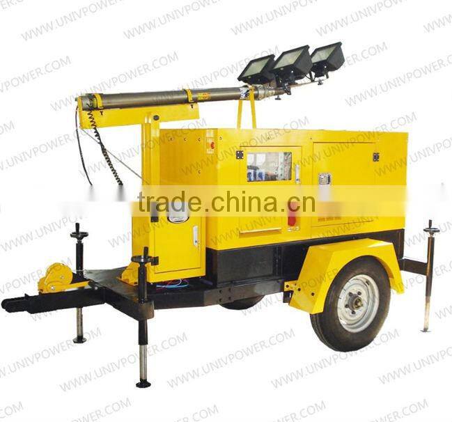 5kw diesel engine generator light tower