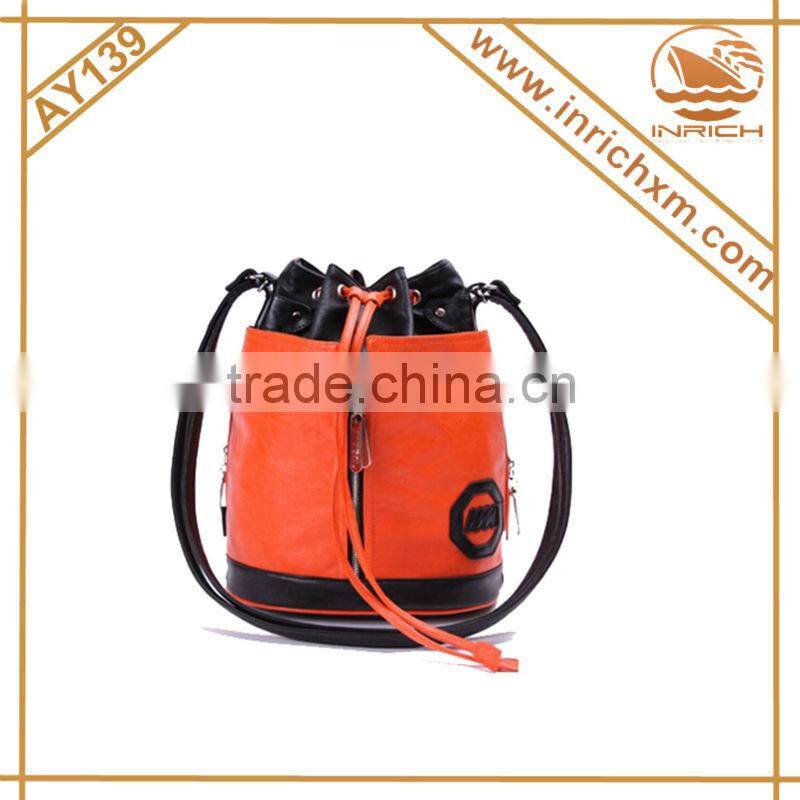 Korean Fashion Candy Color Drawstring Backpack Bucket Bag