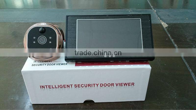 4.7" TFT LCD high definition ETE Motion detection sensor peephole door bell door eye hole camera