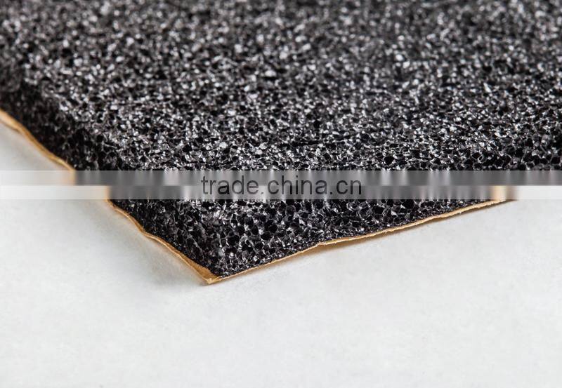 Natural skin self adhesion close cell structure foam rubber car noise insulation material