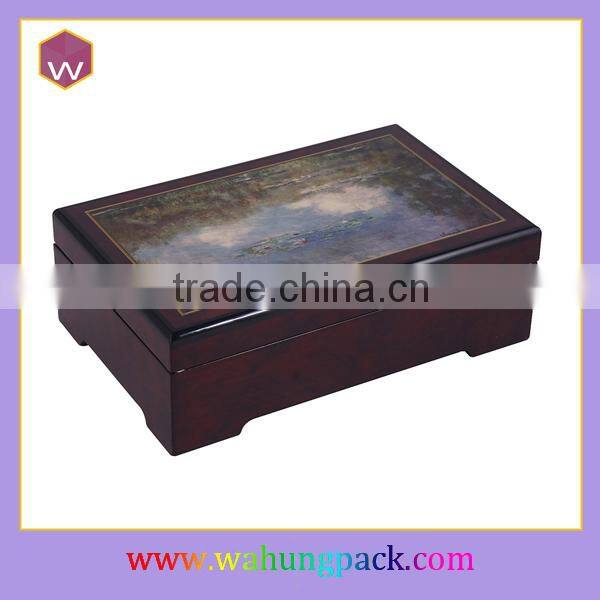 Music jewelry box customized wood musical gift box