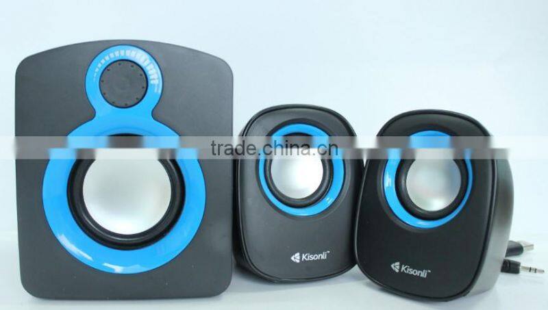 T008+ Powered portable speaker/ 2.1 Speaker for Computers, Laptop
