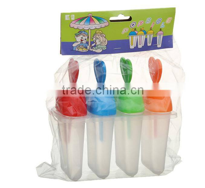 Set of 4 Ice Cream Pop Molds Ice Lolly Makers