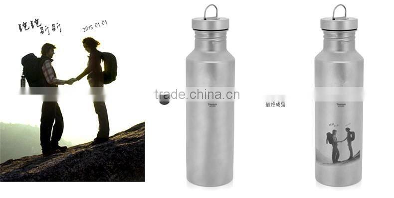 Pure Titanium metal travel beer mug cup