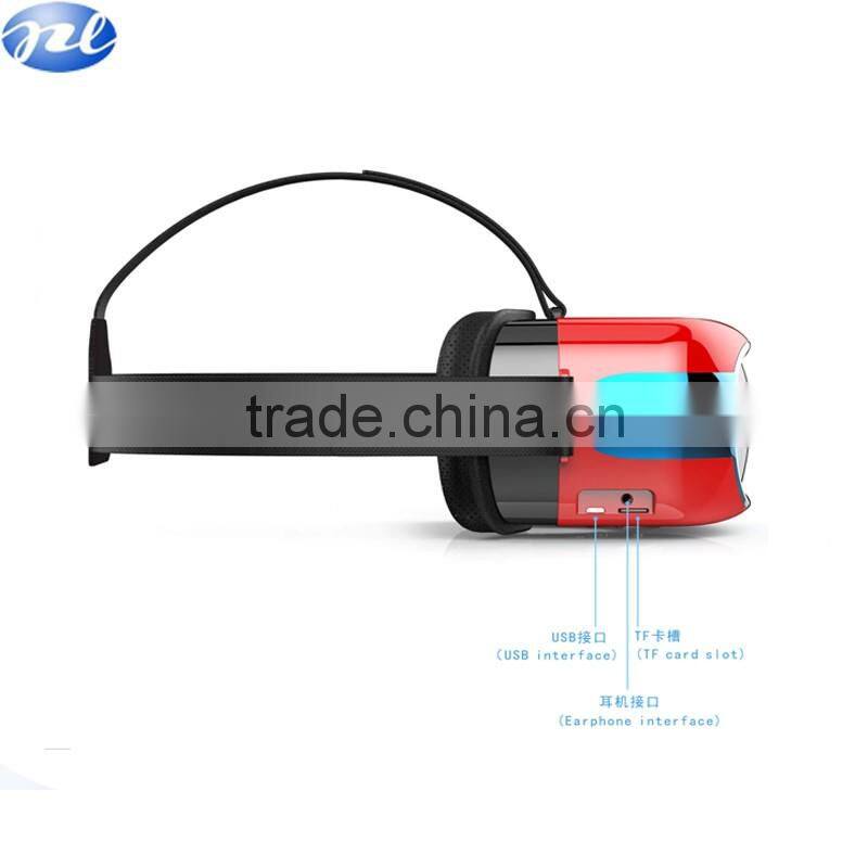 Wholesale factory price Android 4.4 5.0inch 1G/16GB virtual reality 2D/3D VR headset android VR 3D, android virtual box,