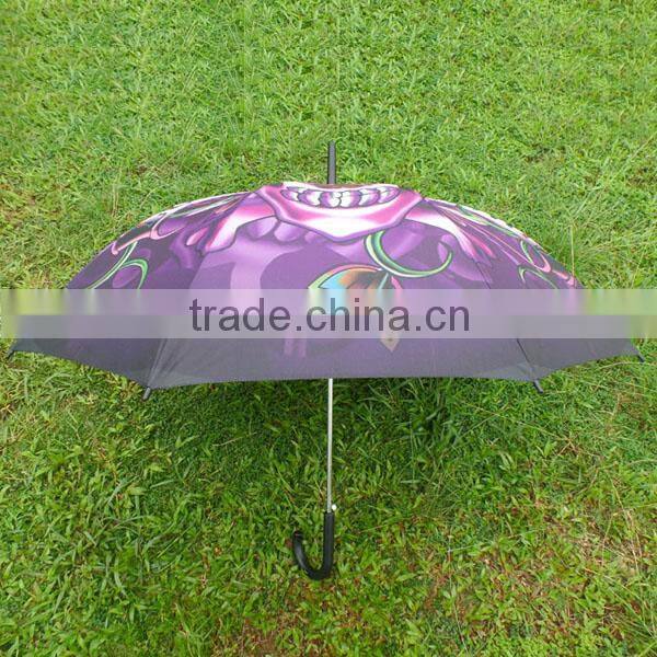 heat transfer silver uv protection printed umbrella