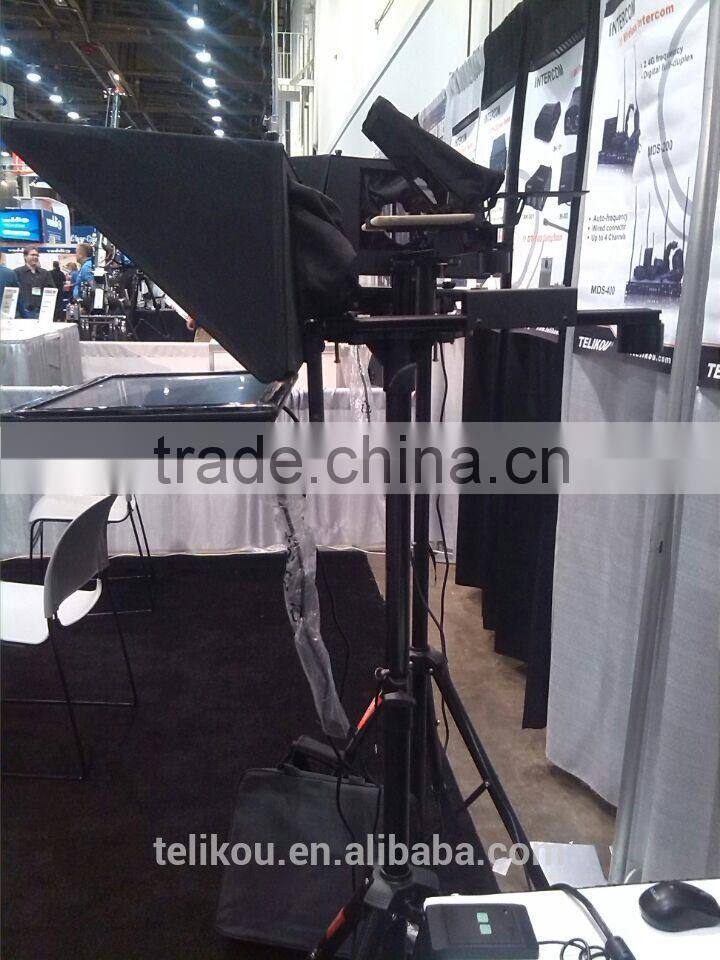 TELIKOU TF-19 19 inch Foldable Portable Extendable Studio,live broadcast Teleprompter