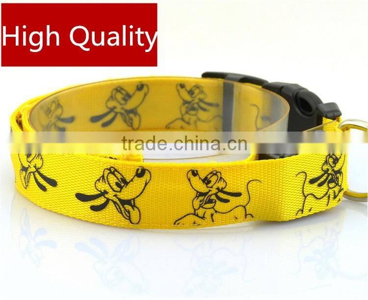 Safety LED Light-up Flashing Glow in the Dark Lighted Dog Collars