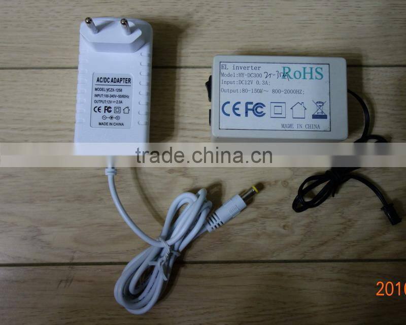 WY-ELI-IUC-250-400cm fixer el wire low noise inverter / low noise el wire inverter / el wire Inverter with fixer