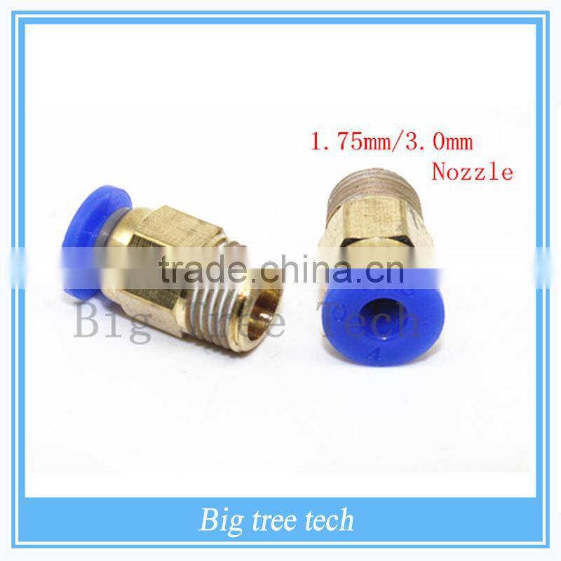 3D printers j-head remote connectors remote thermal head into the hot end of the material moving push pipe fitting tone